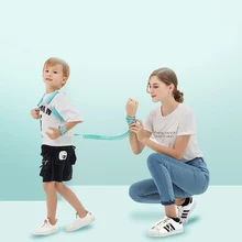 2 в 1 поводок для ребенка анти-потеря соединитель на запястье ребенка жгут запястья поводки с Safty замок BM88