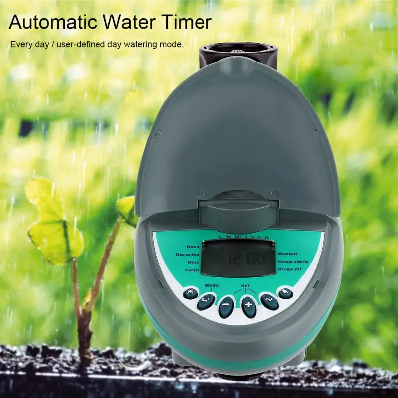 Автоматический жидкокристаллический смарт-дисплей Электронный садовый таймер для подачи воды полива орошения системы контроллер Поддержка дождя