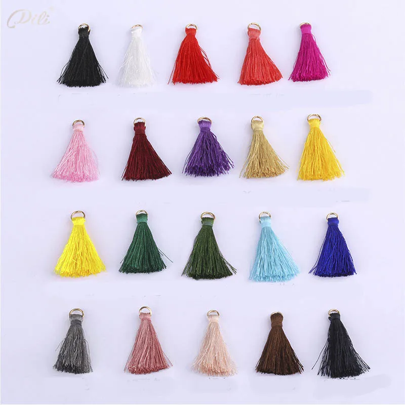 

20pcs 3cm Cotton Tassel Bursh For DIY Jewelry Making Handmade Bohemia Earrings Charm Bag Garment Pendants Crafting Accessories