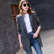 Suits Women Office Business Plaid Blazers Uniform Styles Fashion Elegant Camel Suits Jackets 2017 Formal Work Wear J17CA2006