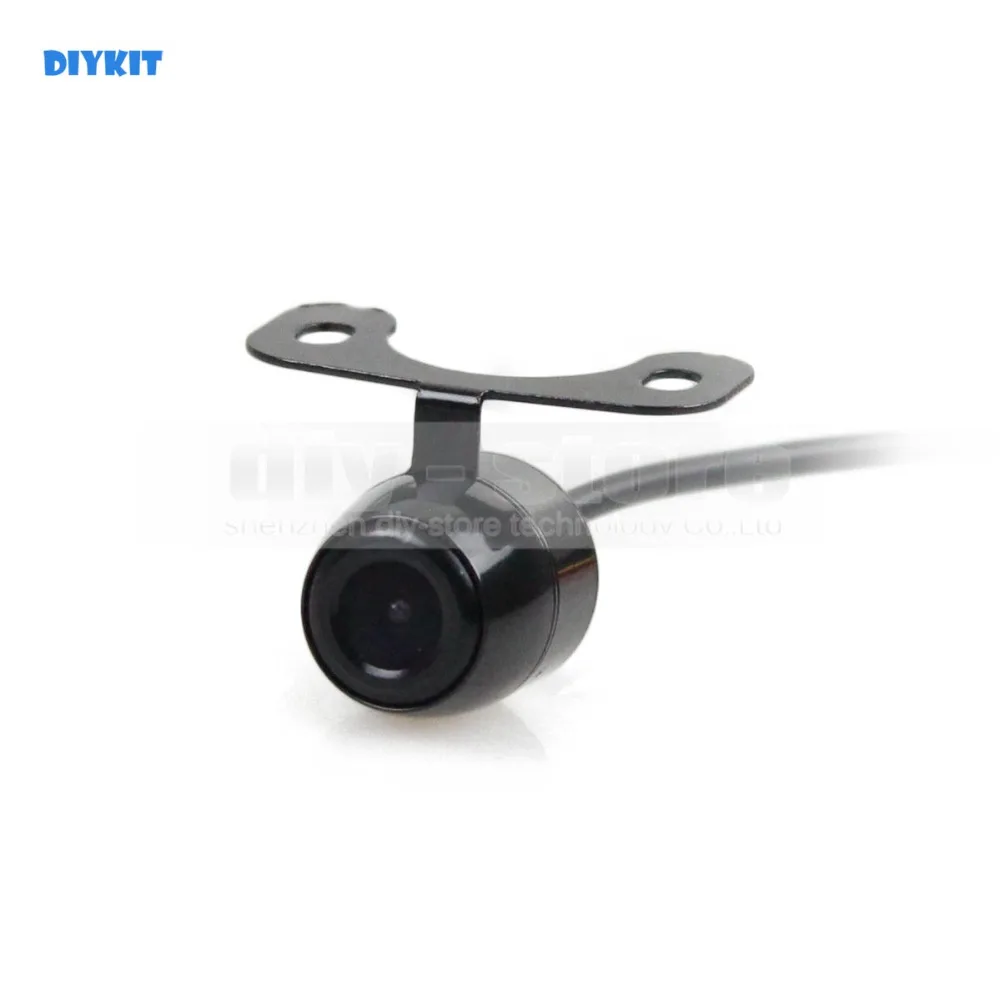 

DIYKIT Universal Mini 120 Degree Wide Angle View Reverse Backup HD Car Rear View Camera Parking System Kit