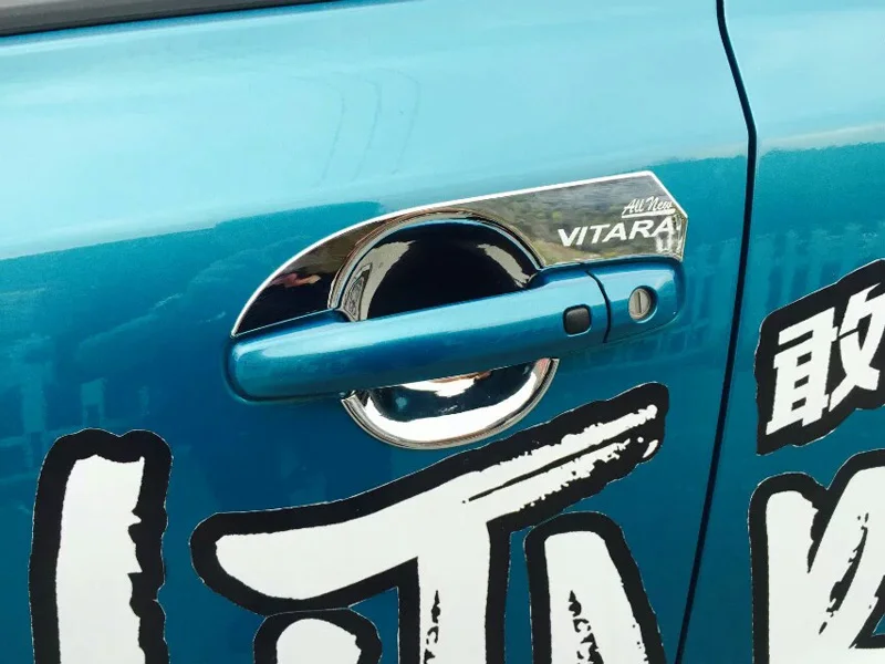 Для suzuki vitara дверная ручка Чаша вставка накладка автомобильные хромированные аксессуары из АБС-пластика