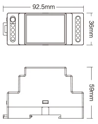 MiBOXER DC12V~ 24V LS2S din-рейка 5 в 1 контроллер светодиодной ленты, FUT087 2,4G сенсорный FUT089 пульт дистанционного управления для светодиодный светильник