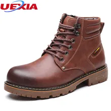 Men Boots Top Quality Comfortable Casual Shoes Leather Fashion Popular Luxury Motorcycle Men Shoes High Quality Lace-Up Oxfords