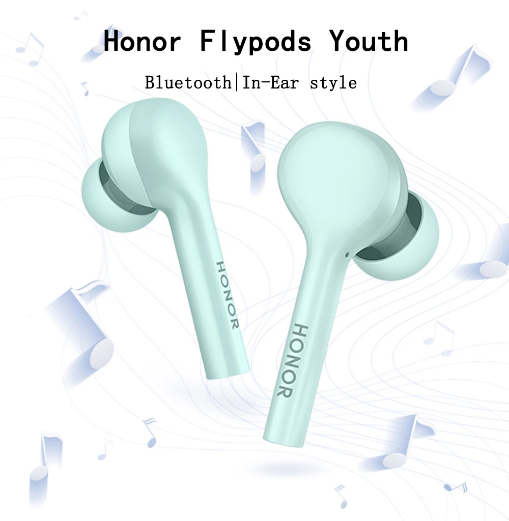 Huawei Honor Flypods Youth Edition гарнитура Bluetooth двойной клик управление с микрофоном наушники для iOS Android huawei Mate20 P30