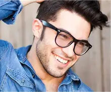 Moda óculos grandes armação masculina retro vintage quadros decorativos com lentes claras moldura de vidro redondo