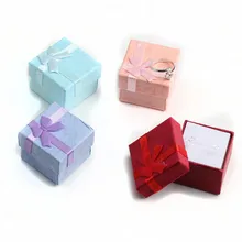 24 шт. Органайзеры для ювелирных изделий коробки для хранения подарков для сережек браслет ожерелье конфетный цвет коробка для хранения подарочная коробка для ювелирных изделий