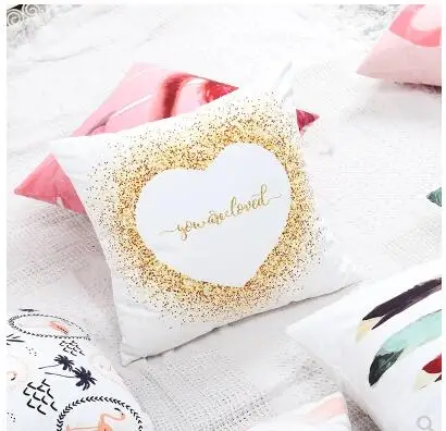 الوردي نمط الشمال المخملية cusion غطاء رمي كيس وسادة أريكة السرير المخدة مكتب وسادة أريكة يغطي