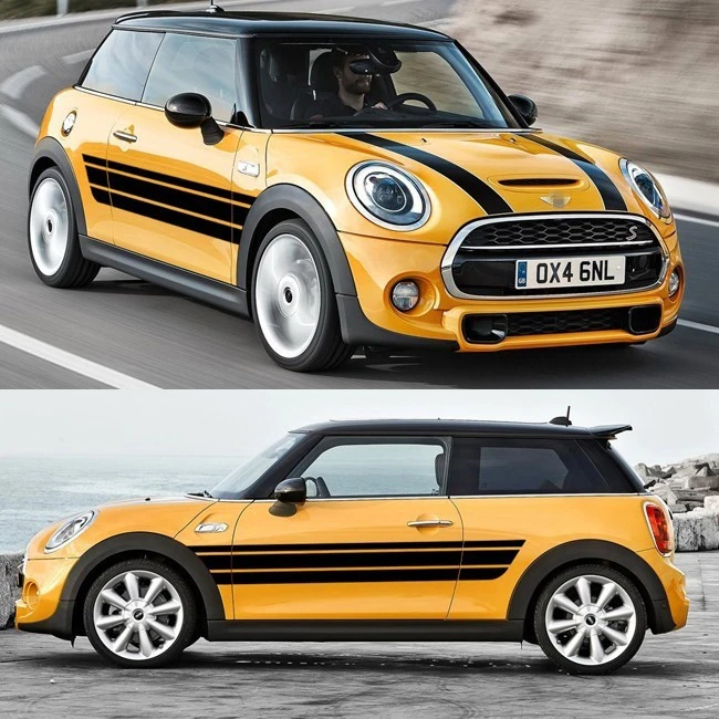 Support Custom White Black For Bmw Mini Cooper One Side Sticker F56 Car Door Skirt Line Body Garland Models Color Customization Car Stickers Aliexpress