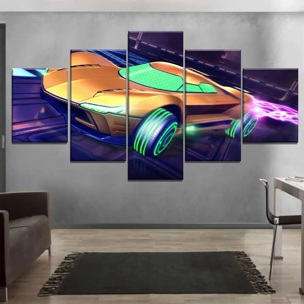 

Canvas Painting Wall Art Rocket League Game Car Poster Creative Home Decoration Modern Prints Pictures For Living Room Framed