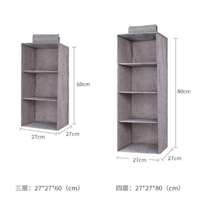 Высокое качество 3/4/5 этажный шкаф ткань Носки сумка для хранения Складная коробка для хранения висит гардеробная сумка с выдвижными ящиками Органайзер