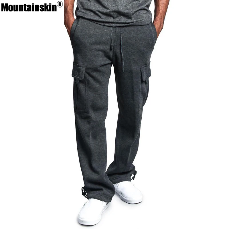 

Mountainskin New Spring Sportswear Mens Pants Elastic Waist Sweatpants Loose Pockets Male Pant Joggers Casual Trousers SA622