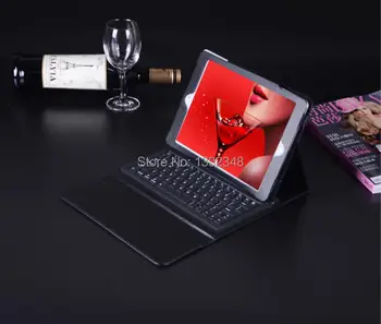 

Ultra-Thin Bluetooth Wireless Silicone Keyboard with Protective Shell PU Case Cover for Apple iPad Air iPad air 2 iPad 5 ipad 6