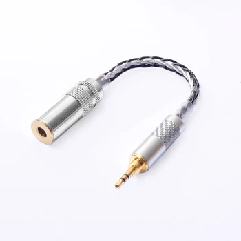 

OKCSC 3.5mm Male Turn to 4.4mm Balanced Female 4 pole Adapter Stereo OCC for Hifi Audiophiles Earphone for SONY NW-WM1Z/NW-WM1A