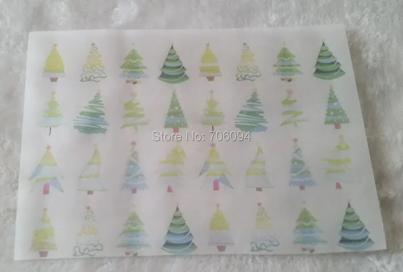 

15x21cm & 21x29cm Handmade Soap Wrapping Paper Printed Christmas Tree gift wrapping paper custom packing paper 200pcs/lot
