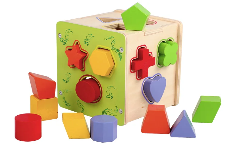 Wooden Geometric Pairing Block font b Toy b font Early Education Children s Birthday Present Educational
