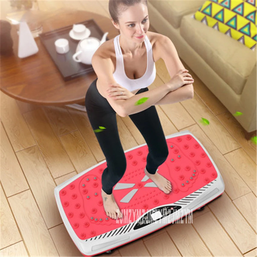 YJ-T66 Fat Burning Vibration Fitness Massager Vibrating Plate Body Shaper Weight Loss Power Fit Crazy Slimming Device 220V/50hz