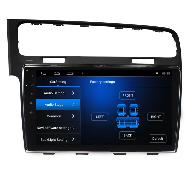 Flash Deal 10.2" Android 6.0/7.1 Touchscreen Bluetooth 2 DIN Car Radio GPS Navigation for 2013 2014 2015 VW Golf 7 with WIFI FM 4