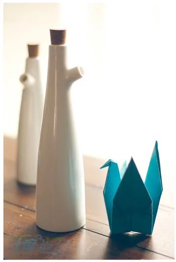 Recipiente para aceite de oliva, vinagre de cerámica y porcelana