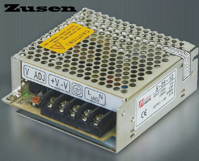 

Zusen S-25W 5V 12V 15V 24V Single Group Switching Power supply