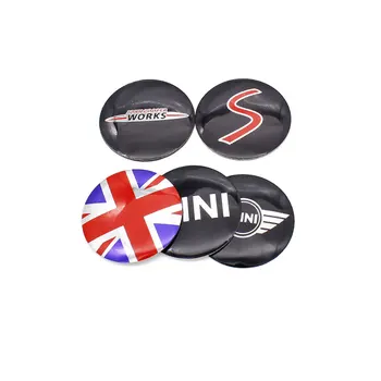 

4Pcs 56\50\52mm Car Logo Emblem Wheel Center Rim Hub Caps Cover Stickers For BMW Mini Cooper R56 R50 R53 F56 F55 R60 Countryman