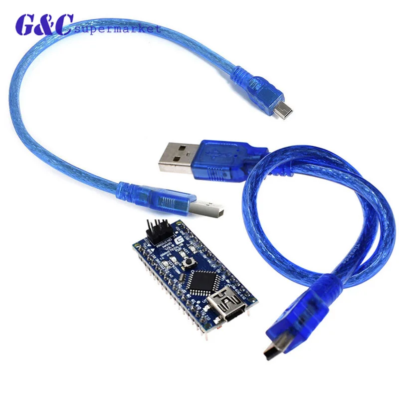 

Mini USB Nano 3.0 Atmega328P-AU atmega328 Microcontroller for Arduino FT232 5V 16M Board Module With Pins