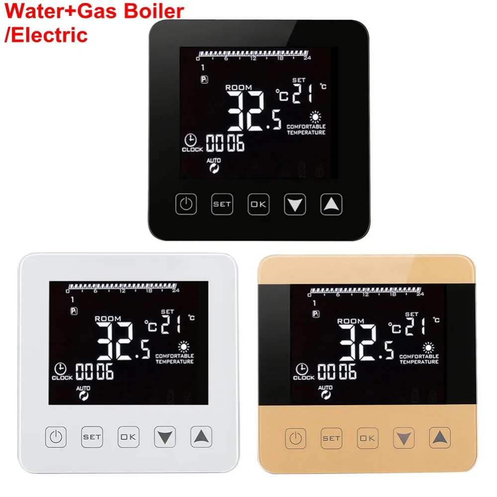 Wireless Wifi Programmable Temperature Regulator Heating Thermostat Digital LCD Touch Screen Temperature Controller Thermostat Wireless Wifi Programmable Temperature Regulator Heating Thermostat Digital LCD Touch Screen Temperature Controller Thermostat