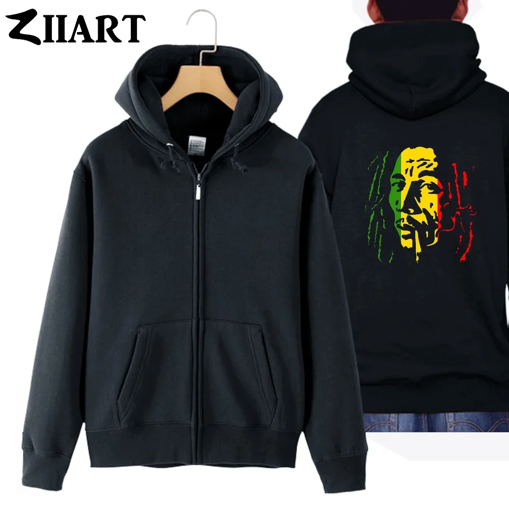 Bob marley курительная сигарета парная одежда мужские хлопковые пальто с капюшоном