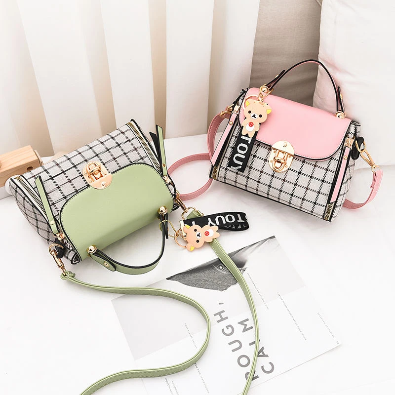  New Cute Type Ladies PU Handbag High Quality 2019 Hot Sale Small Girls Exquisite Color Matching Cas - 32949488204