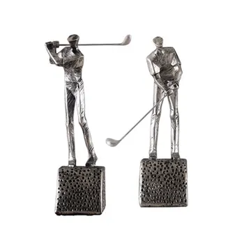 

Modern Resin Golf Character Figurine Creative Home Decoration Crafts Living Room TV Cabinet Cool Golf Man Ornament Dekoration