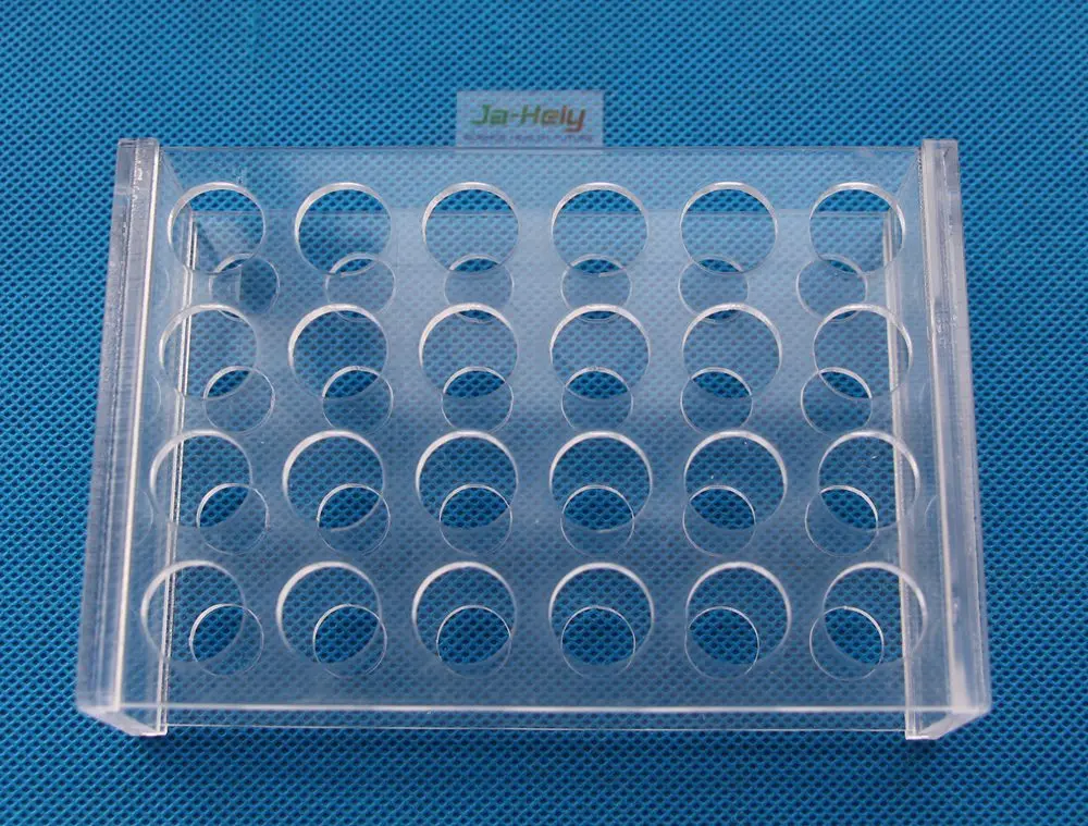50pcs/lot 24*14mm 5ml PMMA Centrifuge tube stand holder Acrylic test