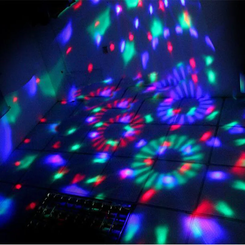 5 В USB сценический эффект свет инфракрасная пульт RGB красно-зелено-синий светодиодный кристалл магический вращающийся шар огни красочные для вечерние KTV DJ диско автомобиль домашний клуб