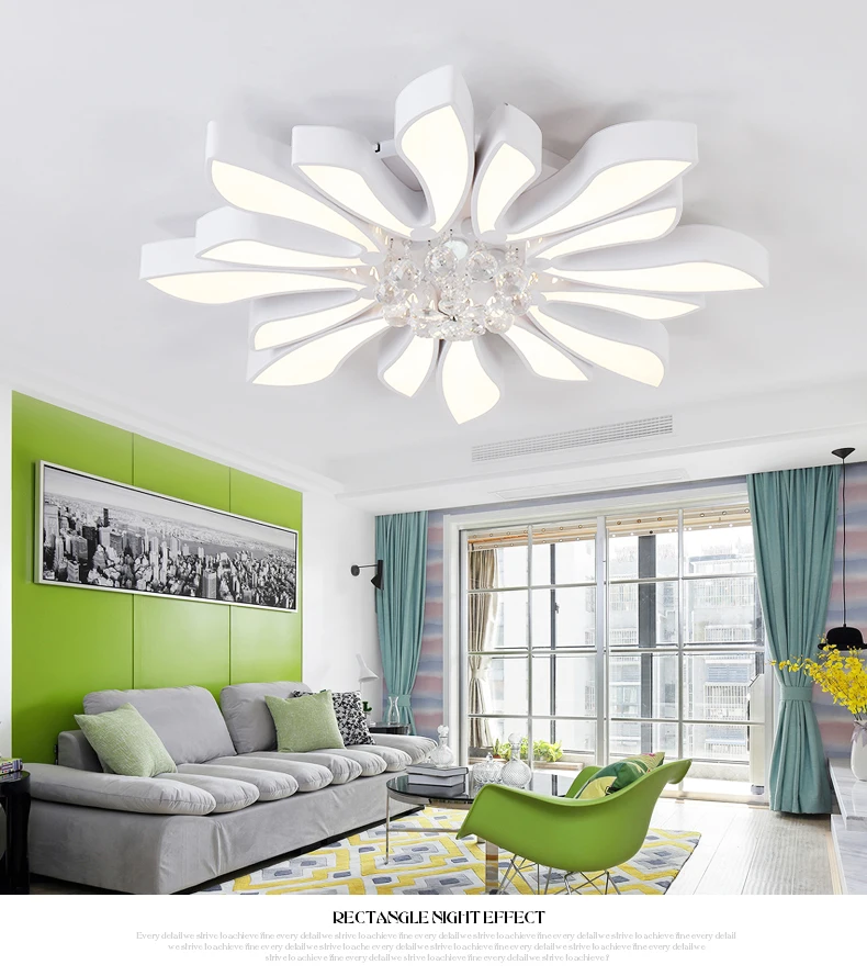 led lamps lights living discount ceiling warm lustre room light white dining DMAIKAOTIN Last lamp / Modern 9 led lamps lights living 9
