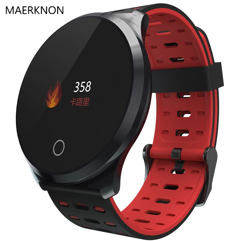 MAERKNON L5 Smart Watch IP67 Waterproof Exercise Heart Rate Monitor for Elderly Men and Women Handbands