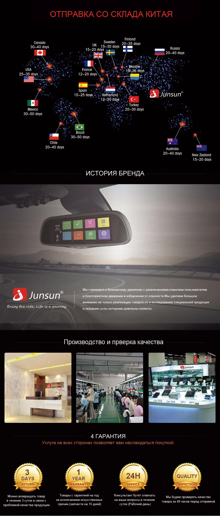 Junsun E515 Автомобильный видеорегистратор 3 г зеркало 6.8" регистраторы Full HD 1080 P видеомагнитофон Камера Android 5.0 gps зеркало заднего вида Регистратор