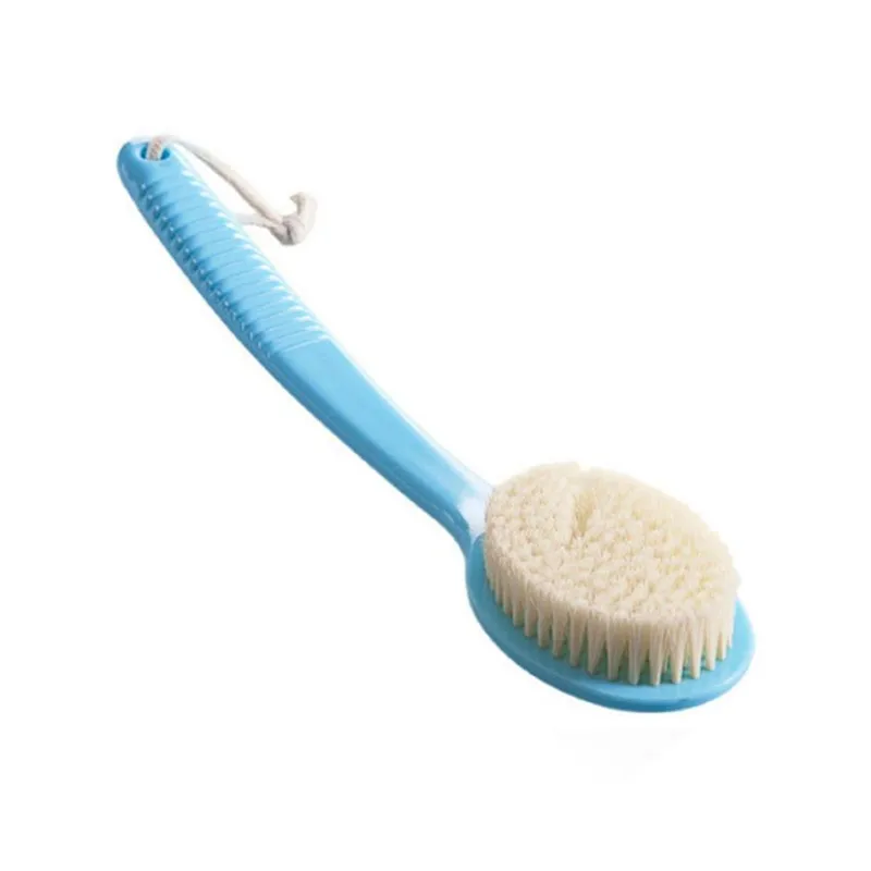Long Handle Soft shower Brush Scrubber Hanging shower scraper wash Back