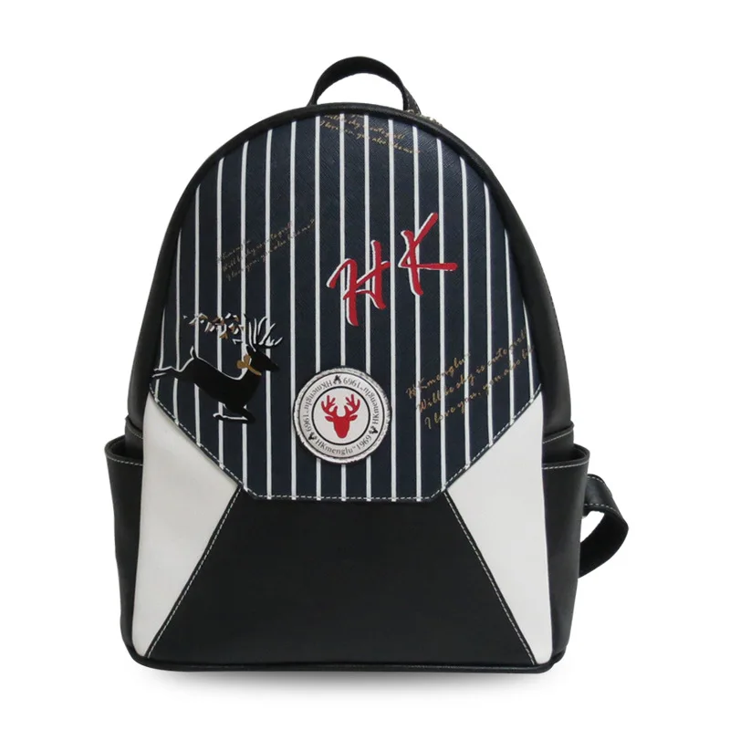 

2019 hot lady shoulder bag Pu European and American fashion backpack large capacity cartoon personality female student bag