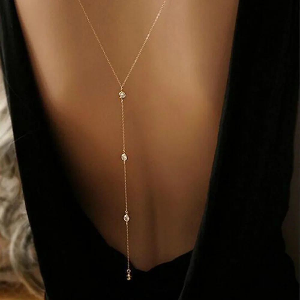 Женское длинное Плиссированное Золотое модное серебряное ожерелье в стиле бохо, пляжный нагрудник с кристаллами, свадебный фон, цепочка на шею, ювелирное изделие