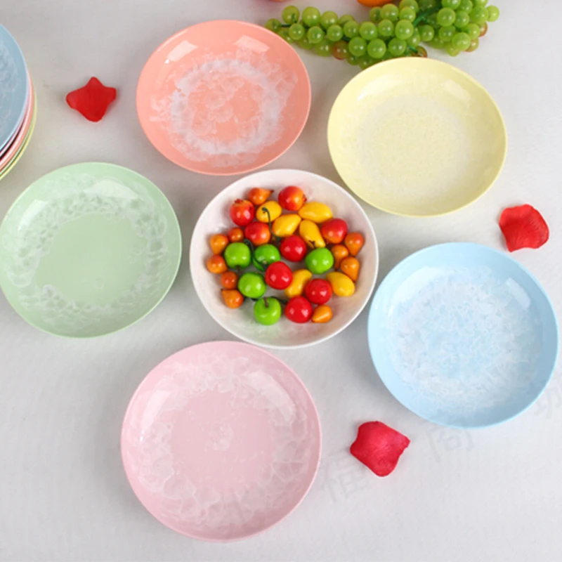 

Ice Flower Colorful European Style Plates Ceramic Dinner Set Porcelain Dessert Plate Steak Salad Snack Cake Plate Dish Tableware