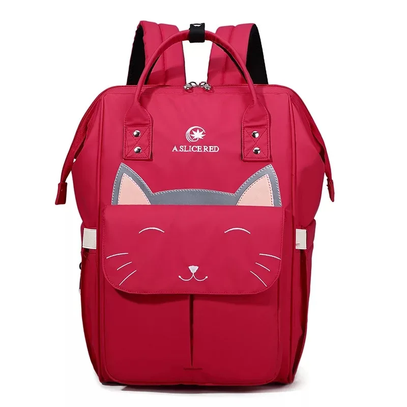 Коляска для мамы и ребенка, дорожная сумка для мам, сумка для подгузников, рюкзак+ ремни для коляски+ сумка для бутылочек - Цвет: Small Eyes red