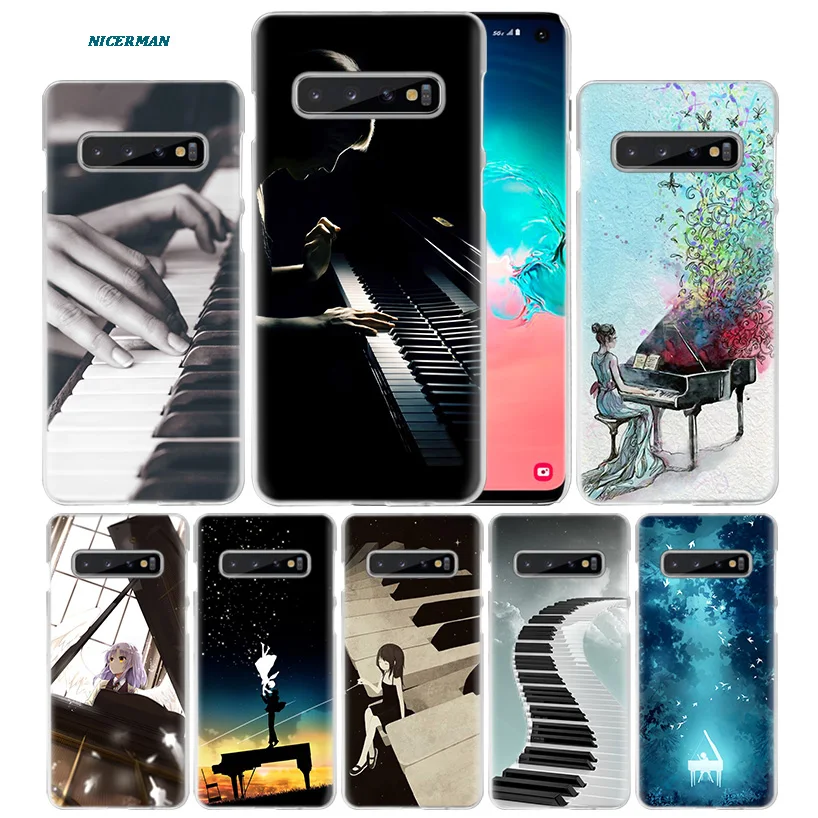 

Love Music Piano Case for Samsung Galaxy S10 5G S10e S9 S8 M30 M20 M10 J4 J6 Plus J8 2018 Note 8 9 Clear Hard PC Phone Cover NEW
