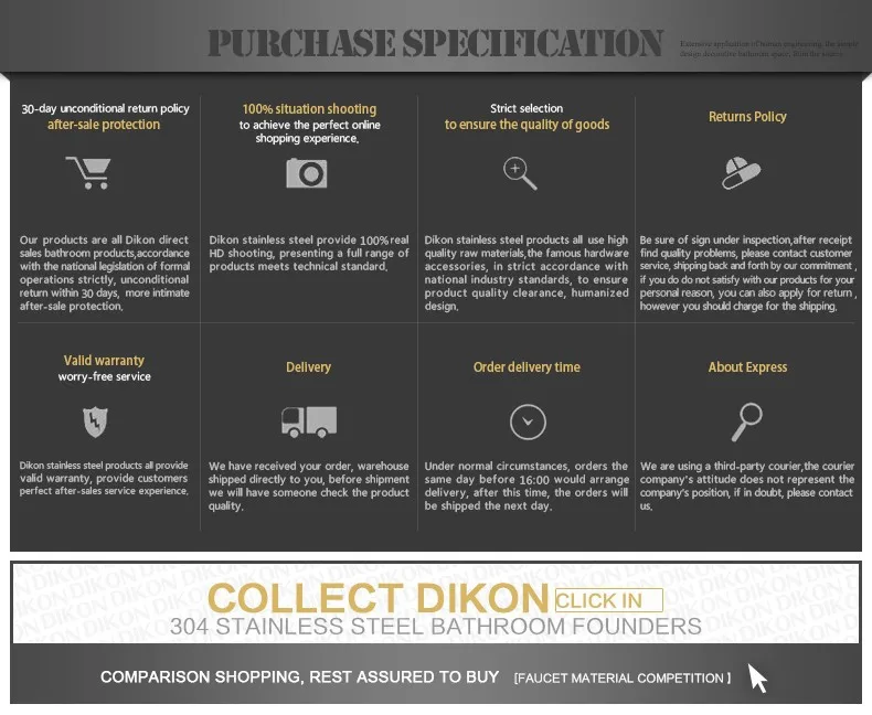 Dikon 304 Stainless Steel Kitchen Sink Faucet Single Cold Water