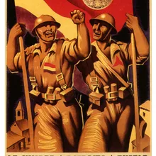 Póster Vintage de la Guerra Civil Española, cuadros de lienzo clásicos de la Brigada Internacional, pósteres de pared Vintage, pegatinas para decoración del hogar, regalo