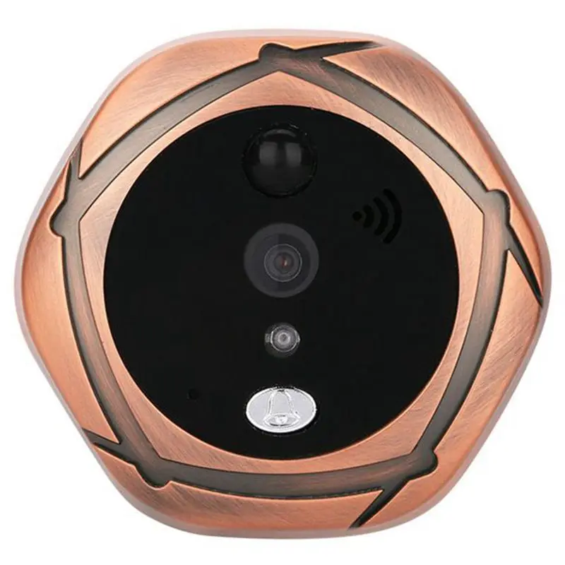 

5 inch smart wireless WIFI visual cat eye doorbell remote network mobile phone APP[EU Plug]