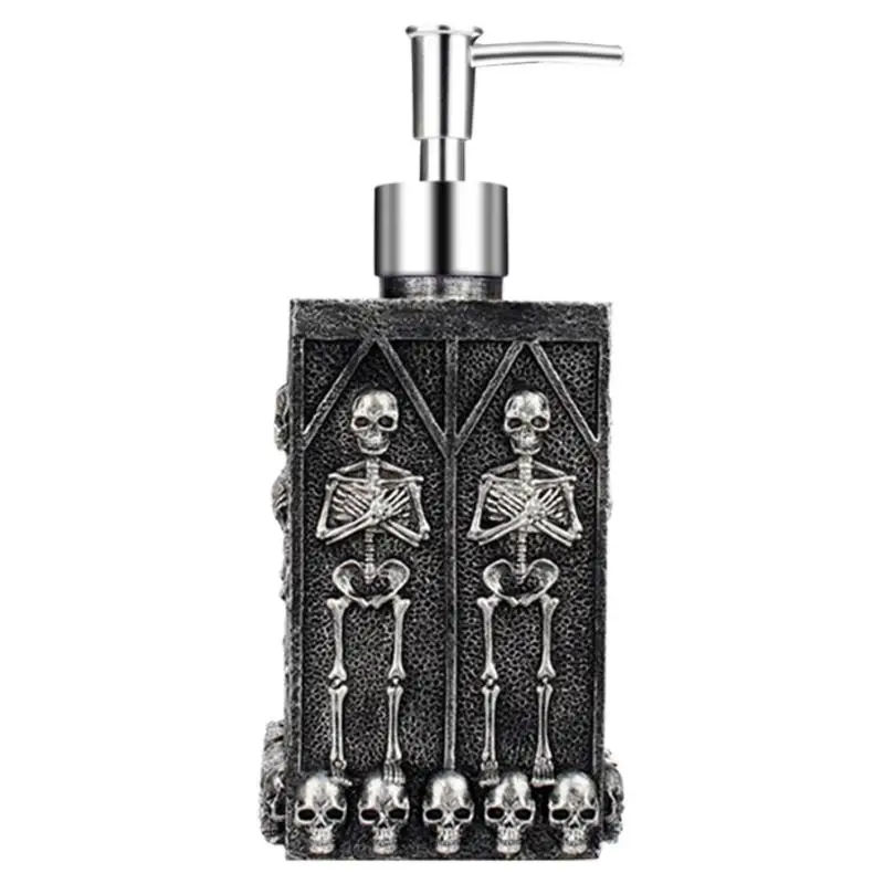 460 мл Смолы Скелет шаблон дезинфицирующее средство для рук бутылки мыло диспенсер для Bathrom ванный мыло коробки для хранения ванной Органайзер