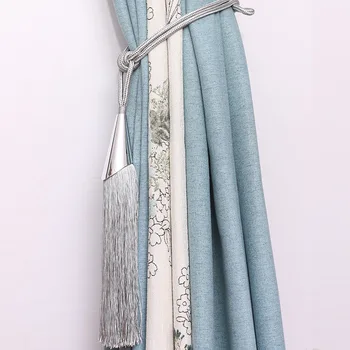 

2 PCS Curtains Tie Backs Silver Hanging Ball Curtain Holder Decor Pendant Accessories For Curtains Tassels Tiebacks Hot QT057D3
