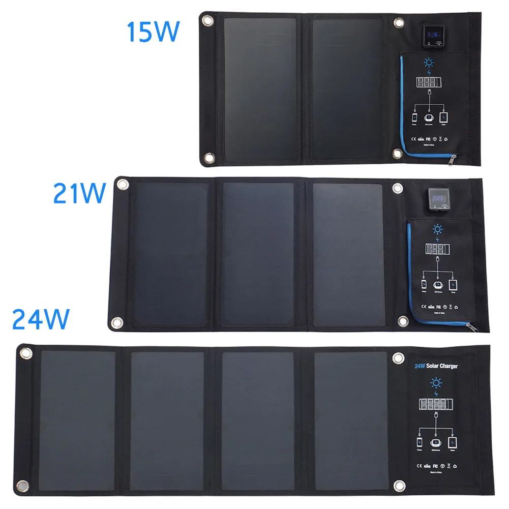 

Newly Foldable Solar Power Charger 2 Ports Dual USB Port Charging for iPhone iPad Samsung Galaxy Nexus FMS19
