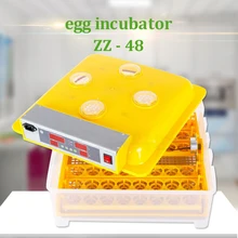 Полностью Автоматическая цифровая температура Птицы Инкубатория машина 48 яиц инкубатор машина для курицы утка инкубатор