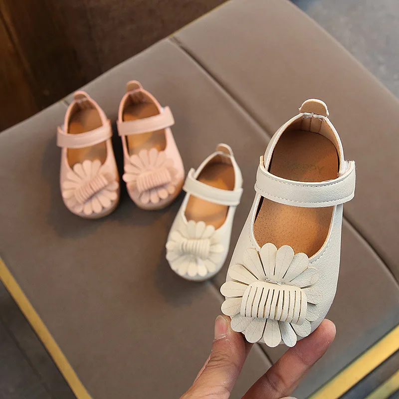 

2019 Spring and Autumn New Girls Shoes Flowers Toddler Baby Shoes Girls Flats Kids Mary Janes Shoes 0-3 Years Old Children Shoes