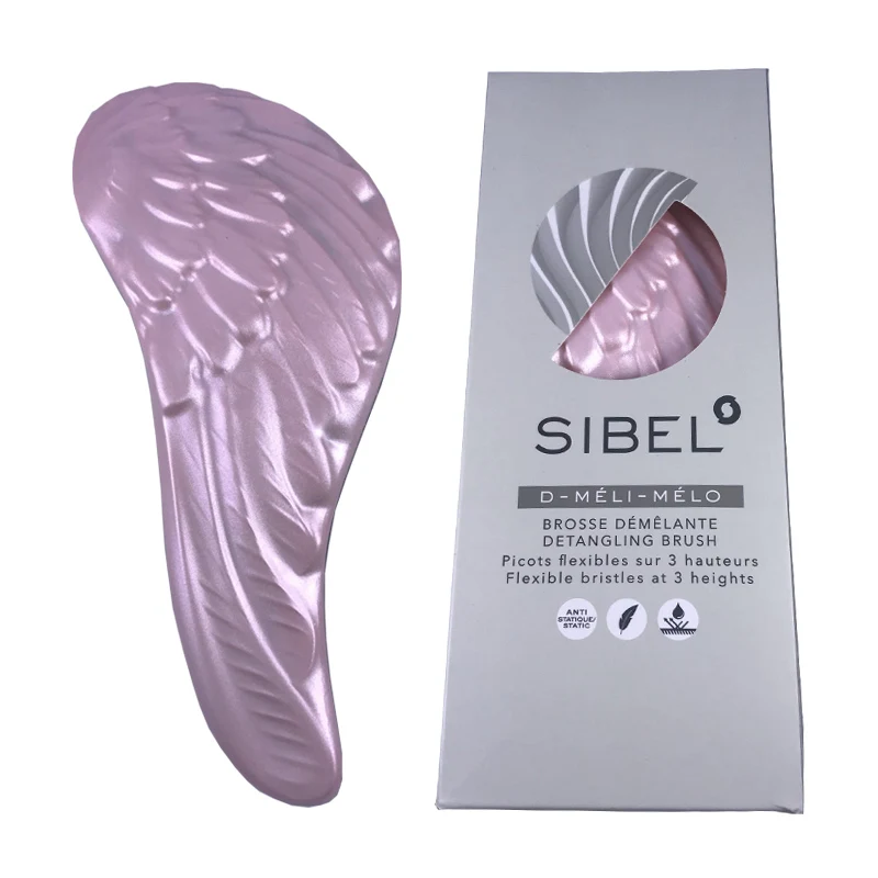 

UBEYOO 5pcs/set Tangle Comb Hair Brush Professional Anti-static hairbrush tangle angel Wings Comb escova de cabelo profissional